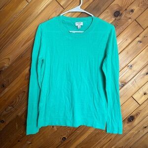 J. Crew Vibrant Teal Crewneck Sweater Size Small